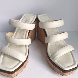 Jimmy Choo Athenia Wedge Sandals 110mm